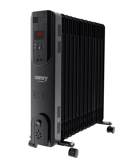 CAMRY CR 7814 Elektriline õlikütteseade Kaugjuhtimisega 2500W 13 laba Must