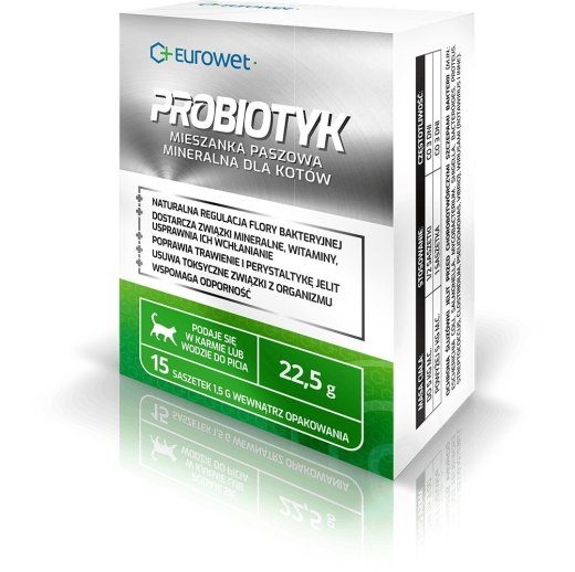 EUROWET Probiotic - dieedilisandid kassidele - 15x1,5g