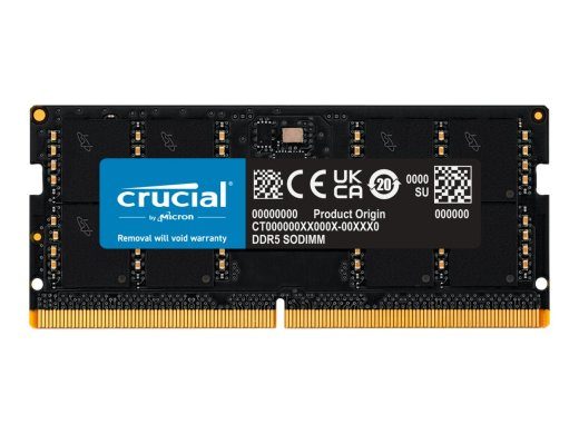 Crucial DDR5 SDRAM 32GB CL46 Non-ECC SO DIMM 262-PIN
