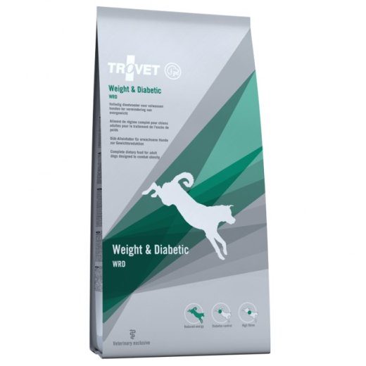 TROVET Kaalu & Diabeet WRD Kana - kuiv koeratoit - 3kg