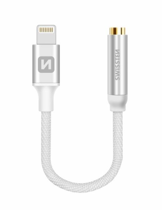 Swissten Lightning kuni Jack 3.5mm audio adapter iPhone ja iPad jaoks 15 cm