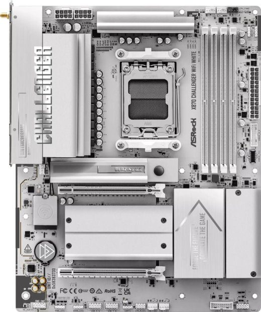 Asrock X870 CHALLENGER WIFI WHITE emalaua