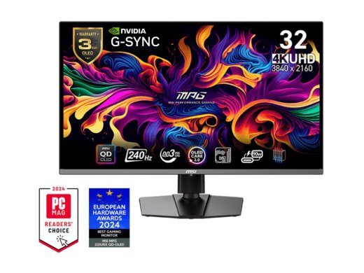 MSI MPG 321URXDE QD-OLED 32 3820 x 2160 240Hz HDMI DisplayPort USB-C Monitorius