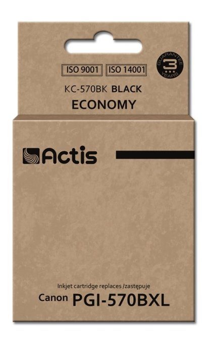 Actis KC-570BK tint (Canon PGI-570BK asendaja; Standard; 22 ml; must)