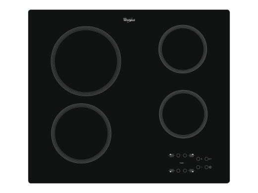 Whirlpool AKT 801/NE keraminė viryklių plokštė, juoda
