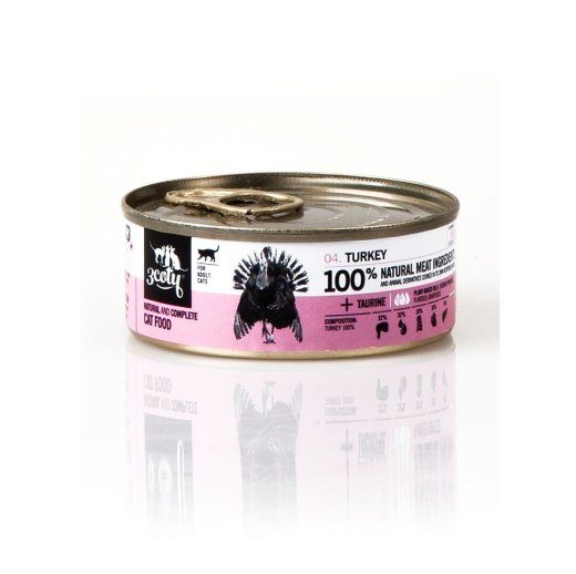 3COTY Katusemägi märgist kassitoitu - 80g