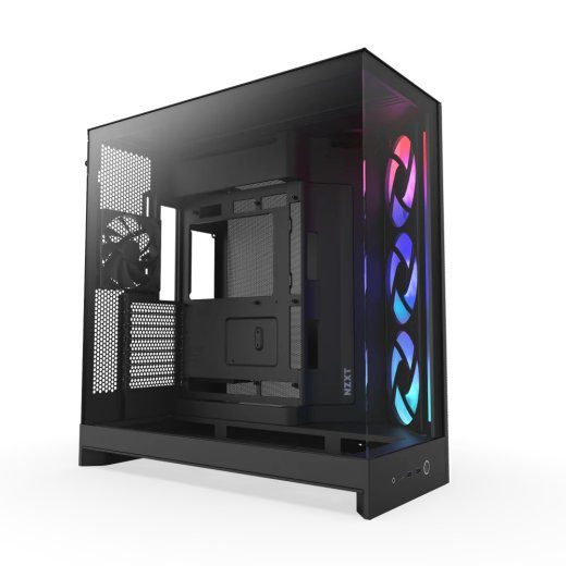 NZXT H9 Flow RGB 2025 Tower ATX ilma toiteallikata must