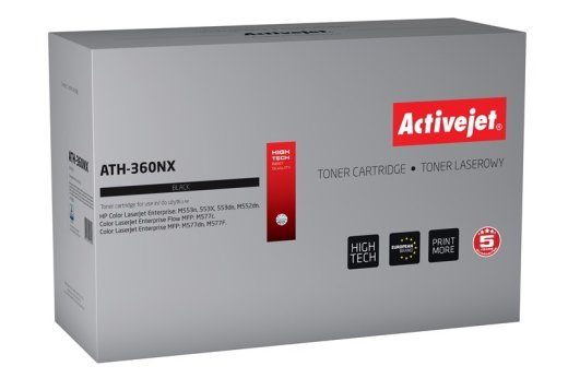 Activejet ATH-360NX Toner (asendus HP 508X HP508X CF360X; Supreme; 12500 lehte; must)