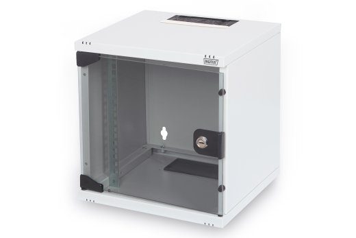 Digitus 10" Võrgukomplekt, 6U kapp, riiul, PDU, 8-portne lüliti, CAT 6 paanelliit, Hall Digitus Network Set DN-10-SET-1