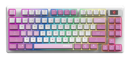 KLAVIATŪRA ŽAIDIMŲ VIOLETINE US/FORGE GK600 TKL W VIOLET MSI
