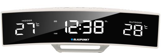 Blaupunkt CR12WH digitaalne äratuskell, must, valge