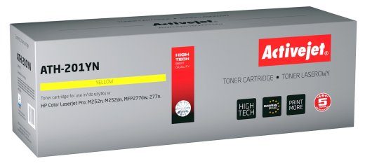 Activejet ATH-201YN toner for HP printer HP 201A CF402A CRG045 replacement; Supreme; 1400 pages; yellow