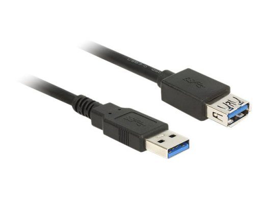 Delock USB pikenduskaabel 50cm must