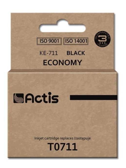 Actis KE-711 tint (asendus Epson T0711, T0891, T1001 jaoks; Standard; 15 ml; must)