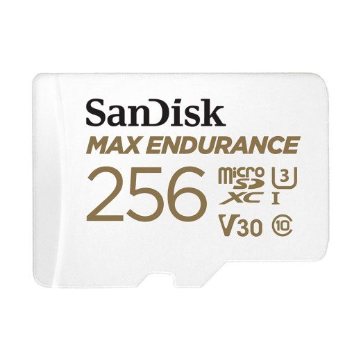 SanDisk MAX ENDURANCE 256 MicroSDXC UHS-I Klass 10 mälukaar