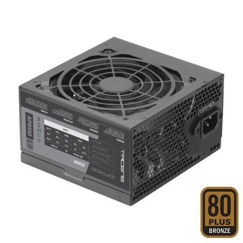 Tacens APB550B toiteplokk 550 W 20+4 pin ATX ATX Must