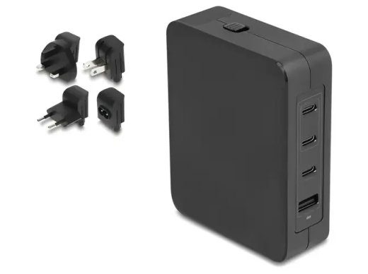 DeLOCK 145Watt toiteadapter 3xUSB-C + 1xUSB-A