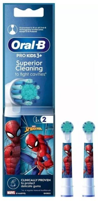 Braun BRAUN elektriline hambaharja pea Spidermann 3+ (poiss) 2 tk EB10-2 Spiderman (8006540805077)