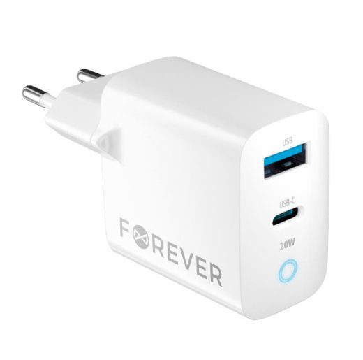 Forever TC-06 GaN laadija PD / QC / 1x USB-C / 1x USB / 20W