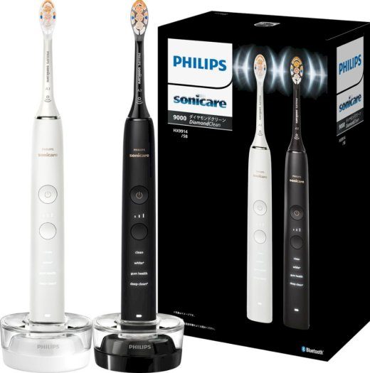 Philips Sonicare DiamondClean 9000 HX9914/61 elektrinis dantų šepečiai 2 pakuotė