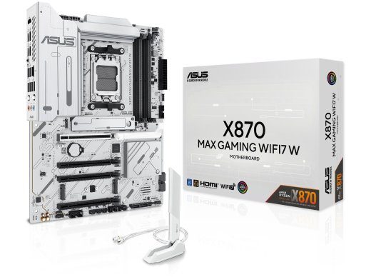 ASUS X870 MAX GAMING WIFI7 WHITE AMD X870 Socket AM5 ATX