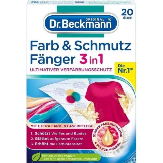 Dr. Beckmann 186145 Värv- ja mustuse kogumise salvrätid 20 tk.