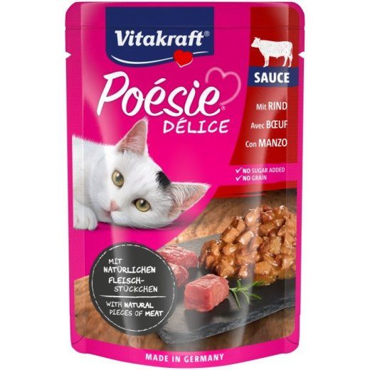 VITAKRAFT POESIE DELICE veiseliha - märgkassitoit - 85 g