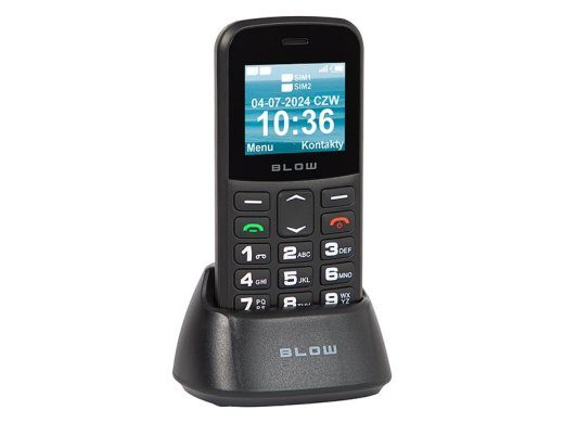 BLOW Must vanematele mõeldud telefon alusega S18D