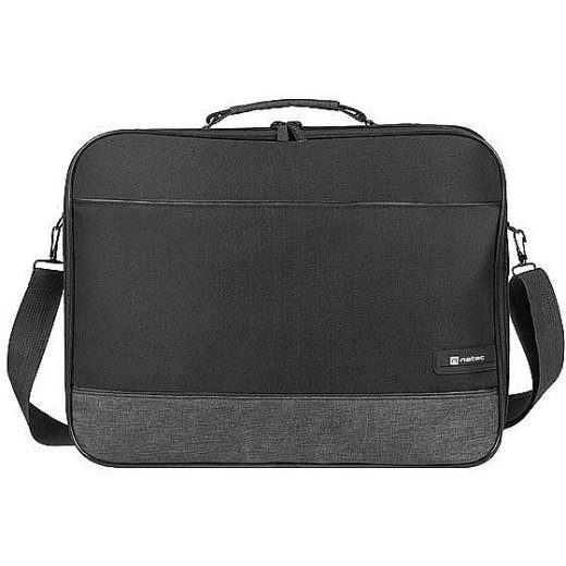 NATEC 15.6" Messenger case, Black, Grey