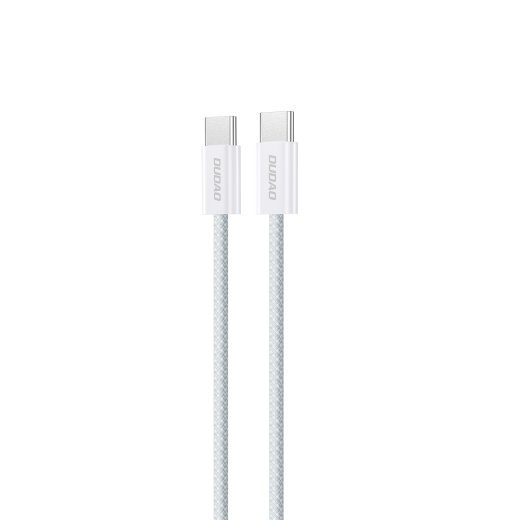 Dudao L6C USB-C kuni USB-C 60W PD 2m valge kaabel