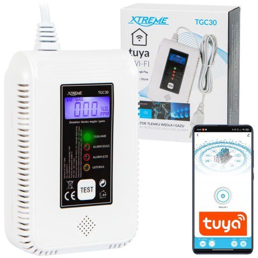 TGC30 WiFi Tuya CO and Gas Detector