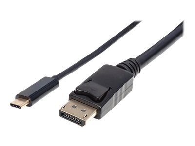 Manhattan USB-C kuni DisplayPort kaabel, 4K@60Hz, 2m, mees kuni mees, must, kolme aasta garantii