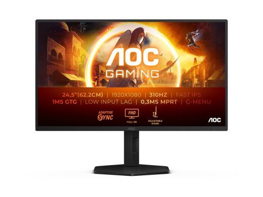 AOC 25G4SXU 24,5 " IPS FHD 310 Hz 1 ms 1920 x 1080 pikslit 400 cd/m² HDMI portide arv 2 Must