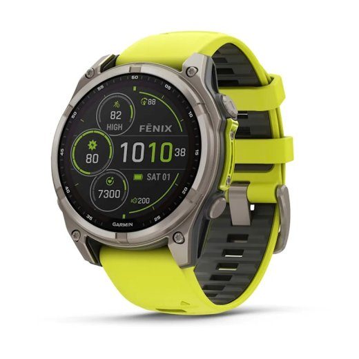 Garmin fenix 8 3.3 cm (1.3") 47 mm Skaitmeninis 260 x 260 pikselių jutiklinis ekranas Titano Wi-Fi GPS (palydovas)