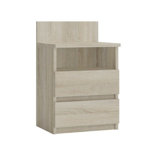 Topeshop M1 SONOMA MAT öölaud/öökapilaud 2 sahtliga Tamm