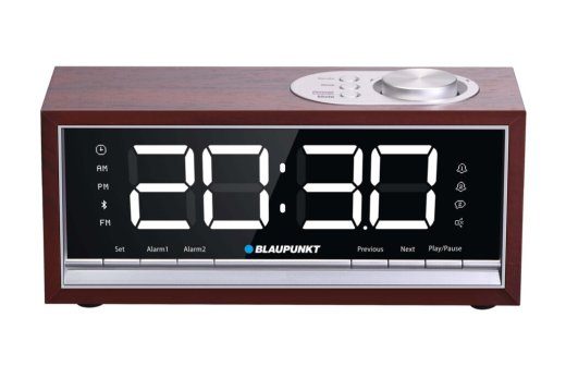 BLAUPUNKT CR60BT Bluetooth alarmkellade raadios, pruun puitkaunistus
