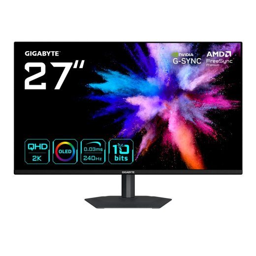 GIGABYTE GO27Q24A 27" OLED 2K QHD Gaming Monitor - 2560 x 1440, 240Hz, FreeSync Premium, G-Sync Compatible