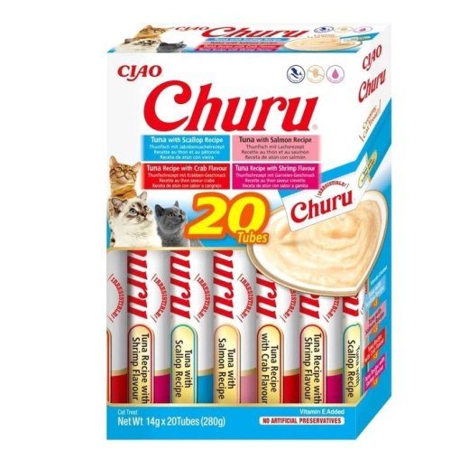 INABA Ciao Churu Box Tuunikala segu kassileibad - 20 x 14 g