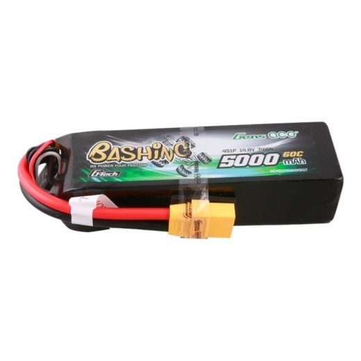 Gens ace G-Tech 5000mAh 14.8V 4S1P 60C Lipo Battery Pack XT90 pistikuga-Bashing Series
