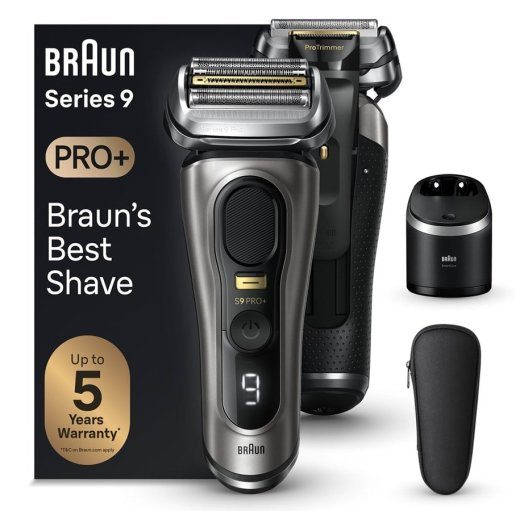 Braun Series 9 Pro+ 9565cc Šlapias ir Sauss Grafito Skustuvai