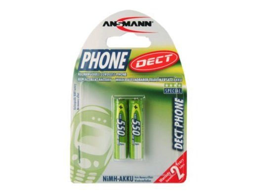 ANSMANN Dect baterijos nikelio-hidrido 550mAh