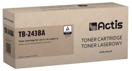 Actis TB-243BA toner (asendaja Brother TN-243BK jaoks; Standard; 1000 lehekülge; must)