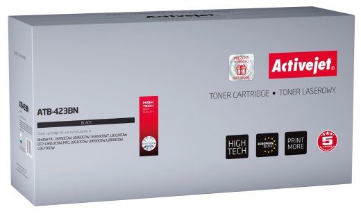 Activejet ATB-423BN toner (asendaja Brother TN-423BK jaoks; Supreme; 6500 lehekülge; must)