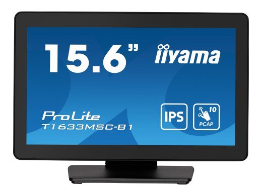 iiyama ProLite T1633MSC-B1 15.6-tolline IPS 1920 x 1080 (Full HD) HDMI DisplayPort 60Hz monitor