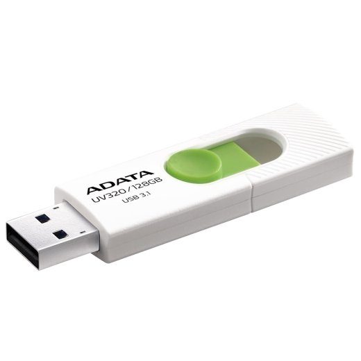 ADATA UV320 128 USB mähipulk, roheline ja valge