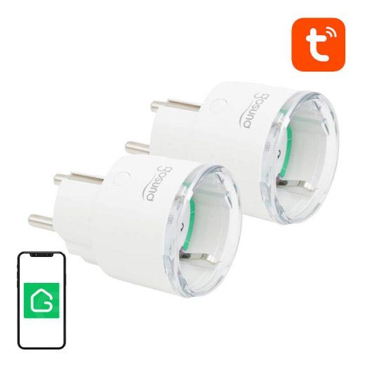 Nutikas pistik WiFi Gosund SP111 3680W 16A, Tuya 2 tk