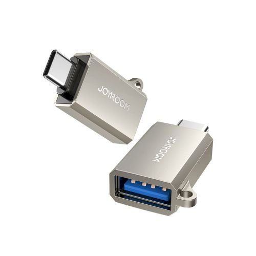Joyroom S-H151 Adapter, Mees Type-C 3.2 naiste USB-ga ripatsiauguga / hõbedane