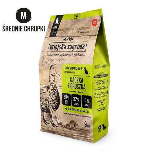 WIEJSKA ZAGRODA Duck with Pear M – kuiv koeratoit – 9kg