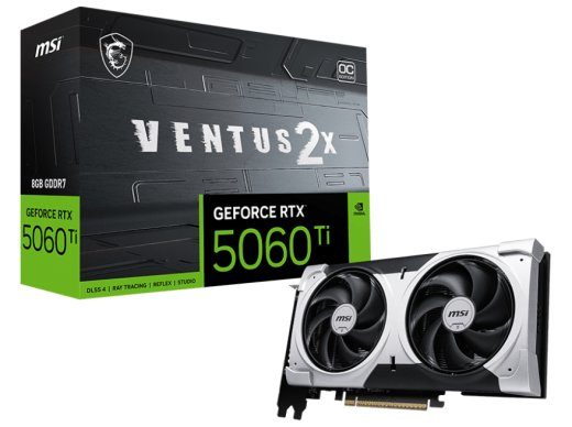 MSI GEFORCE RTX 5060 Ti 8G VENTUS 2X OC PLUS VGA