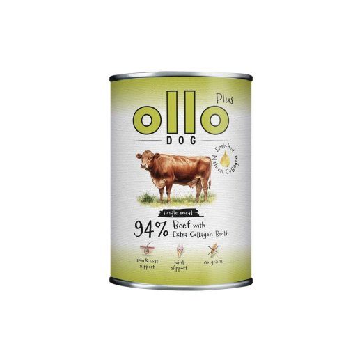 OLLO Plus Kollagen Mono Beef - märgist koeratoit - 800g